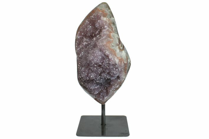 Amethyst Geode Section on Metal Stand - Uruguay #171912